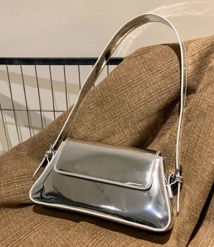 Chloe Charme Luxury Designer Handbag | Chic Silver Armpit Bag for Women