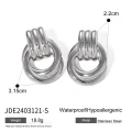 Aurora Steel Stud Earrings – Timeless Elegance for Every Occasion
