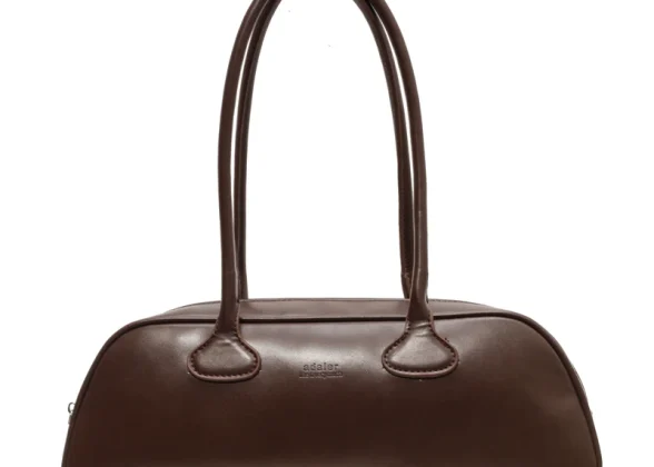 Adaier Retro Zipper Shoulder Bag for Women | Light Luxury Handbag