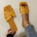 Aurora Women's Summer Luxury Sandals - Fashionable Gold Slippers