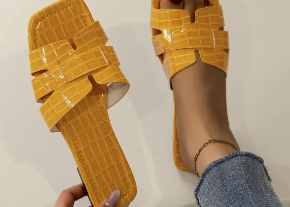 Aurora Women's Summer Luxury Sandals - Fashionable Gold Slippers