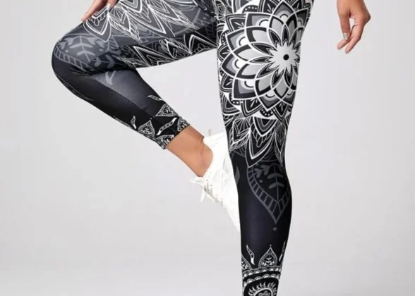 AuraFlex Leggings - Kaleidoscope-Printed High-Waist Booty-Lifting Leggings for Women