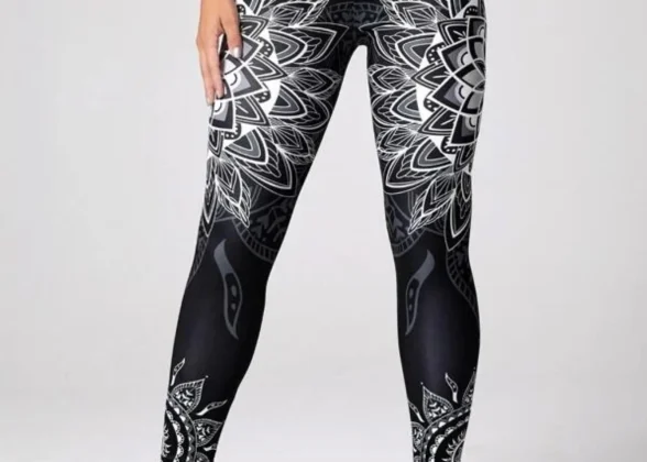AuraFlex Leggings - Kaleidoscope-Printed High-Waist Booty-Lifting Leggings for Women