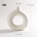 NovaVase – Modern White Ceramic Vase for Home Decor and Floral Arrangements