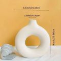 NovaVase – Modern White Ceramic Vase for Home Decor and Floral Arrangements