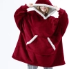 Pouch Snuggy™ Hoodie Blanket - red