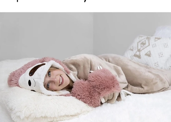 Sloth Hooded Blanket