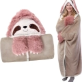 Sloth Hooded Blanket