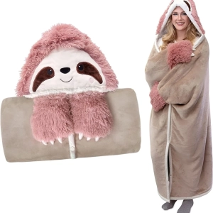 Sloth Hooded Blanket