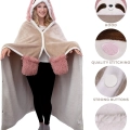 Sloth Hooded Blanket