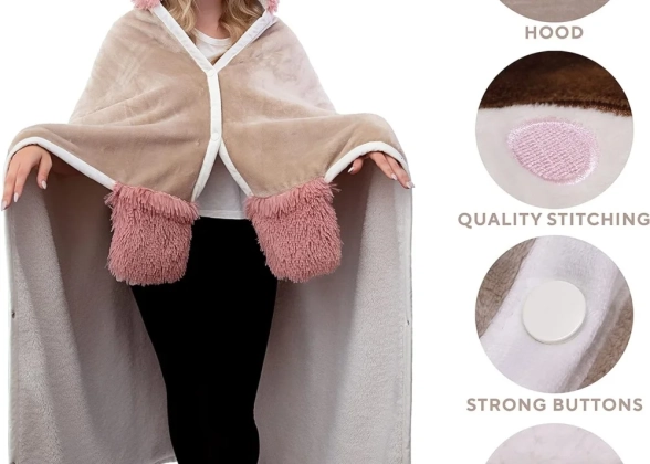 Sloth Hooded Blanket