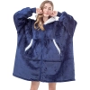 Pouch Snuggy™ Hoodie Blanket - zip blue