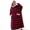 Snuggy XL™ Hoodie Blanket - red gird