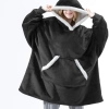 Pouch Snuggy™ Hoodie Blanket - black