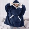 Pouch Snuggy™ Hoodie Blanket - navy blue